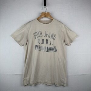 Polo Jeans U.S.R.L. by Ralph Lauren Military Tee Men's M Graphic *Distressed